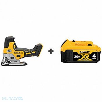 DEWALT Cordless Jig Saw 20VDC Battery, 386VK8