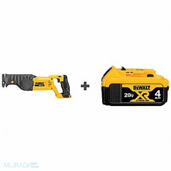 DEWALT Cordless Recip Saw 3000SPM 20VDC Battery, 386VK5