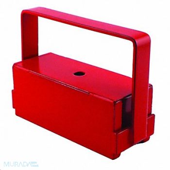 GRAINGER APPROVED Handle Magnet Steel 225 lb 5L x 2W x 5H, 9MAU4