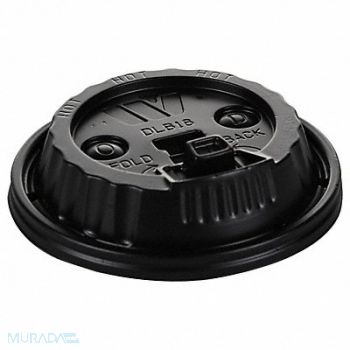 GRAINGER APPROVED Disp Hot Cup Lid 12oz-24oz White PK1000, 6GUL9