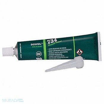 DOW CORNING Silicone Sealant White 734, 53DC26