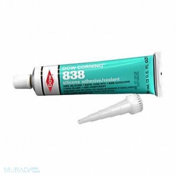 DOW CORNING Silicone Adhesive Sealant White 838, 53DC44