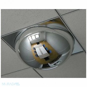 FRED SILVER Drop In Dome Safety Mirror, 797ZZ4