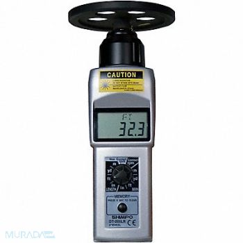 SHIMPO Tachometer 6 to 99 999 rpm, 21YD77