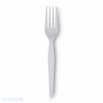 DIXIE Disposable Fork White Heavy PK1000, 43PT19