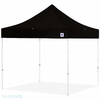 E-Z UP Portable Shelter Black 8 ft W 8 ft L, 800HY8