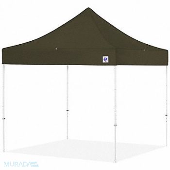 E-Z UP Portable Shelter Green 8 ft W 8 ft L, 800HY9