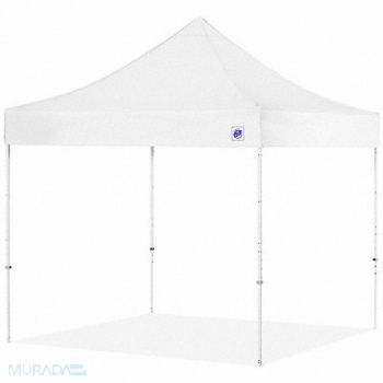 E-Z UP Portable Shelter White 8 ft W 8 ft L, 800HZ3