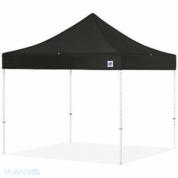 E-Z UP Portable Shelter Black 10 ft W 10 ft L, 800HZ4