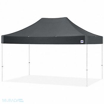 E-Z UP Portable Shelter Gray 10 ft W 15 ft L, 800J03