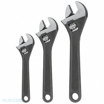 PROTO Adjustable Wrench Alloy Steel Plain, 793K45