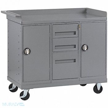 TENNSCO Mobile Cabinet Bench Steel 48 W 25 D, 1AAF6