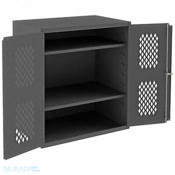 DURHAM MFG Storage Cabinet 42 x36 x24 Gray 2Shlv, 3NYK4