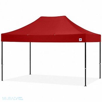 E-Z UP Shelter Red 10 ft W 15 ft L, 800J10