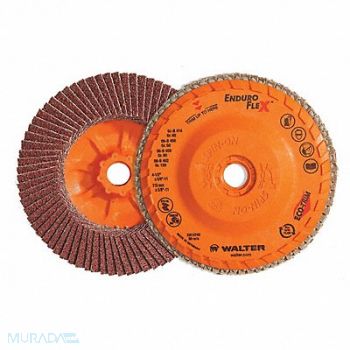 WALTER SURFACE TECHNOLOGIES Flap Disc Coated 6 dia 10 200 RPM, 804CF9