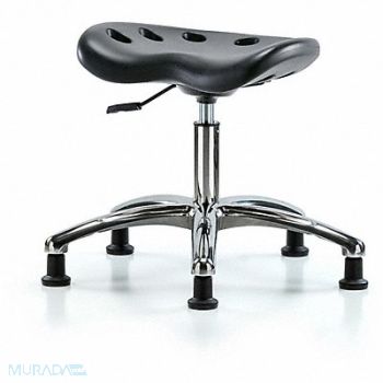 BLUE RIDGE ERGONOMICS ESD Tractor Stool 300 lb Cap. Black, 797PT8