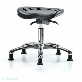 BLUE RIDGE ERGONOMICS ESD Tractor Stool 300 lb Cap. Black, 797PT9