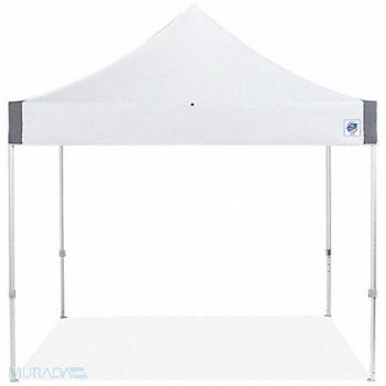E-Z UP Shelter White 10 ft W 10 ft L, 800J26