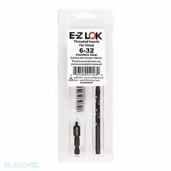 GRAINGER APPROVED Threaded Insert for Wood, 807TU4