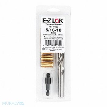 GRAINGER APPROVED Threaded Insert for Wood, 807TU1