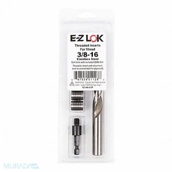 GRAINGER APPROVED Threaded Insert for Wood, 807TV0