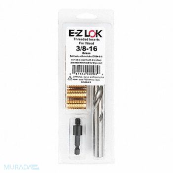 GRAINGER APPROVED Threaded Insert for Wood, 807TU2