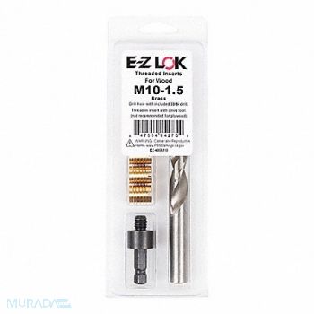 GRAINGER APPROVED Threaded Insert for Wood, 807TU3