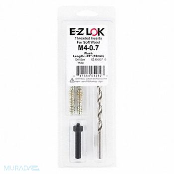 GRAINGER APPROVED Threaded Insert for Soft Wood, 807TX3