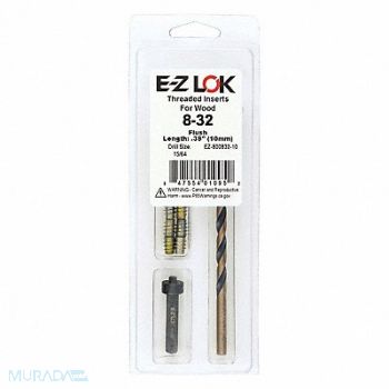 GRAINGER APPROVED Threaded Insert for Soft Wood, 807TX6