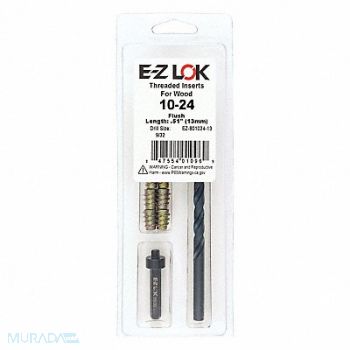 GRAINGER APPROVED Threaded Insert for Soft Wood, 807TX8