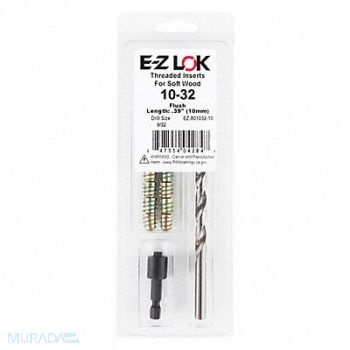 GRAINGER APPROVED Threaded Insert for Soft Wood, 807TX9