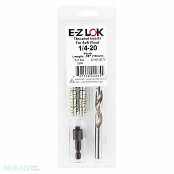 GRAINGER APPROVED Threaded Insert for Soft Wood, 807TY1