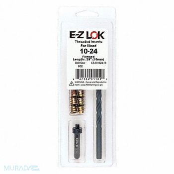 GRAINGER APPROVED Threaded Insert for Soft Wood, 807TZ3