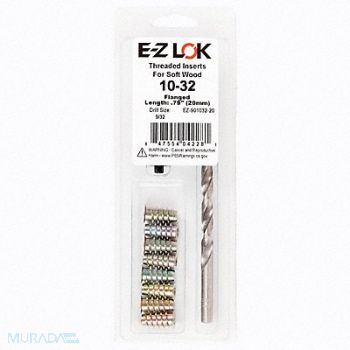 GRAINGER APPROVED Threaded Insert for Soft Wood, 807TZ7