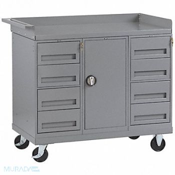 TENNSCO Mobile Cabinet Bench Steel 48 W 25 D, 1AAF7