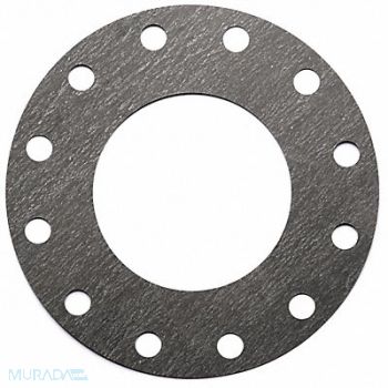 GRAINGER APPROVED Flange Gasket Full Face 8 Pipe, 55YY12