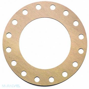 GRAINGER APPROVED Flange Gasket Full Face 18 Pipe, 55YX08