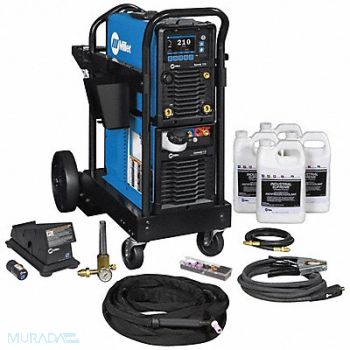 MILLER ELECTRIC TIG Welding Package 210A Blue, 796U01