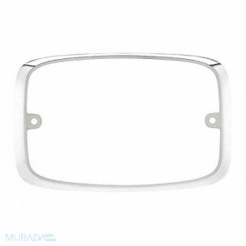 FEDERAL SIGNAL Bezel Chrome 6-7/64 Lx5-5/16 Hx1-13/64 W, 454W45