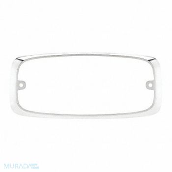 FEDERAL SIGNAL Bezel Chrome Poly 7 L x4 H x1-7/64 W, 454W52