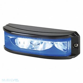 FEDERAL SIGNAL Warning Light LED Blue/White PC 0.6A, 454W27