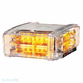 FEDERAL SIGNAL Mini Light Bar LED Amber Permanent, 454W60