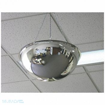 FRED SILVER Full Dome Safety Mirror, 797ZZ9