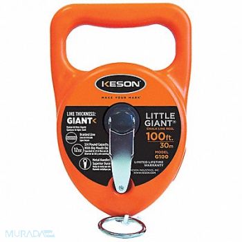 KESON GIANT Chalk Line Reel 100 Ft 15 Oz 1 to 1 Gear, 2UJZ7