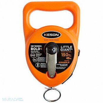 KESON Chalk Line Reel 150 ft L Orange, 492U65