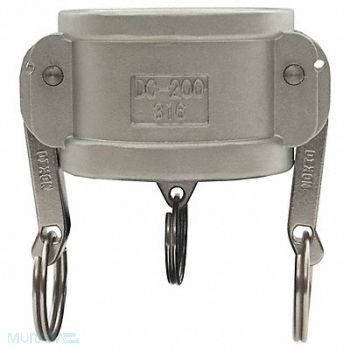 DIXON VALVE COUPLING Cam and Groove Dust Cap SS 2, 58DT68