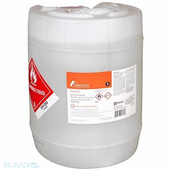 ULTRATECH Gentoo Part B Clear Drum 5 gal, 793UK7