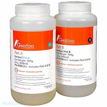 ULTRATECH Gentoo Part A/B Clear Bottle 32 oz PK2, 793UK5