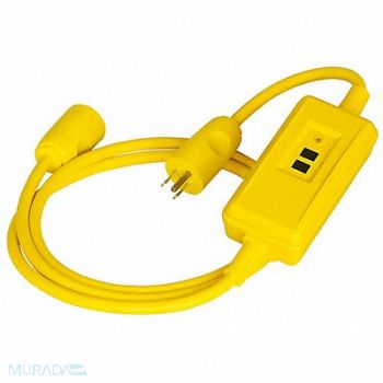 HUBBELL WIRING DEVICE-KELLEMS Self-Test Portable GFCI, 793TJ9