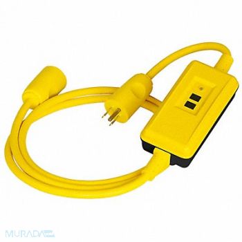 HUBBELL WIRING DEVICE-KELLEMS Self-Test Portable GFCI, 793TJ6